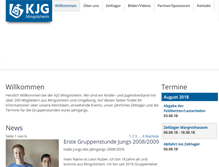 Tablet Screenshot of kjg-mingolsheim.de
